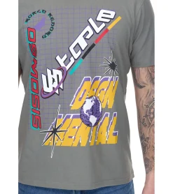 T-Shirts & Tank Tops*STAPLE Addison Herren T-Shirt modisches Baumwoll-Shirt mit großem Front-Print 