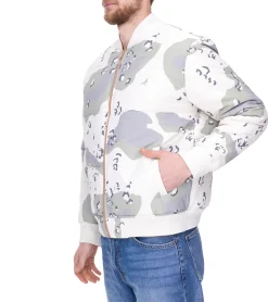 Jacken & Mäntel*STAPLE Broadway Herren Bomber-Jacke im Allover-Camouflage-Print wendbare Herbst-Jacke 220907065 Hellbraun/Beige