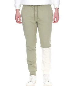 Jogginghosen & Fitnessmode*STAPLE Logan Herren lockere Jogger Jogging-Hose Sport-Hose Homewear 2209B7002 Grün/Beige