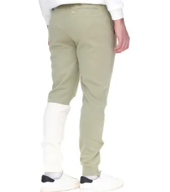 Jogginghosen & Fitnessmode*STAPLE Logan Herren lockere Jogger Jogging-Hose Sport-Hose Homewear 2209B7002 Grün/Beige