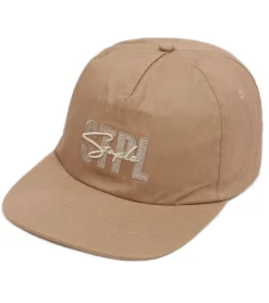 Caps & Mützen*STAPLE Sage Herren Snapback-Cap mit Marken-Schriftzug auf der Front Baumwoll-Cap 2302X7198 Braun