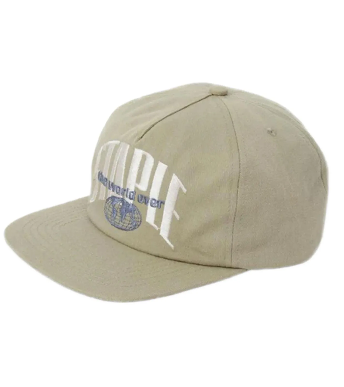 Caps & Mützen*STAPLE Sage Herren Snapback-Cap mit Marken-Schriftzug auf der Front Baumwoll-Cap 2209X6993 Olivgrün