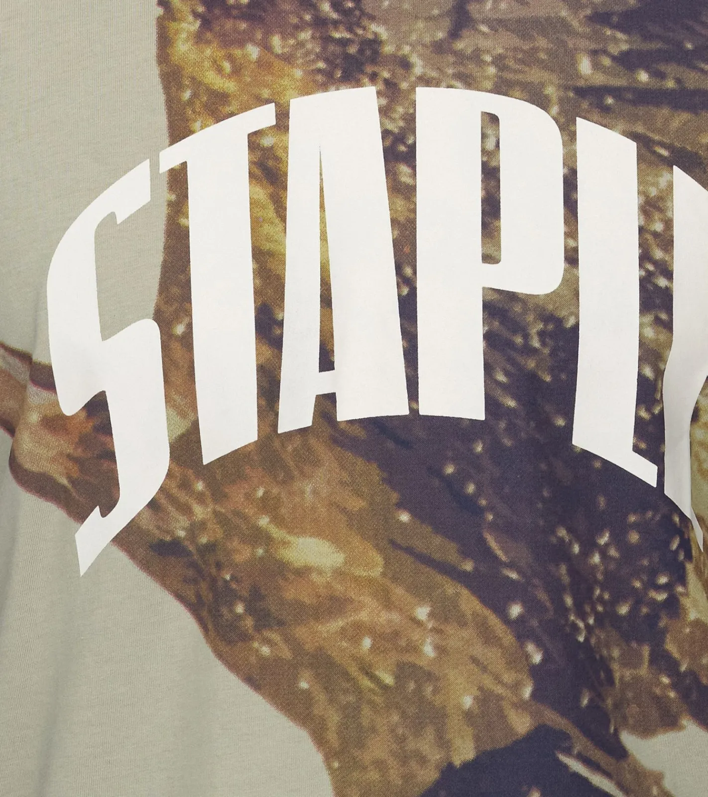 T-Shirts & Tank Tops*STAPLE Sage Herren T-Shirt modisches Baumwoll-Shirt mit großem Schlangen und Adler Print 2209C6995 Olivgrün