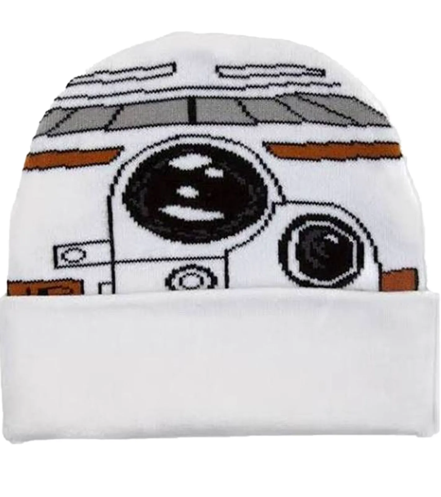 Caps & Mützen*BioworldMerch Starwars BB8 Beanie kuschelige Strick-Beanie stylischer Fan-Artikel KC112108STW Weiß