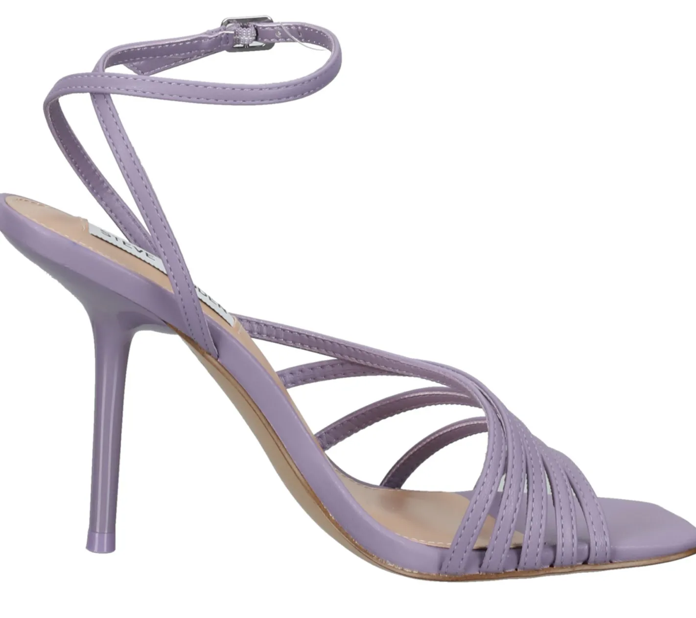 Zehentrenner & Sandalen*Steve Madden All In Damen Sandalette Riemchen-Sandalen SM11001918-02002-523 Lavendel-Lila
