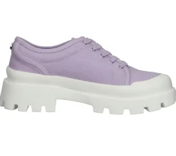 Sneaker & Turnschuhe*Steve Madden Mt Fuji Damen Sneaker Plateau-Turnschuhe Canvas SM11001840-04004-56P Lila