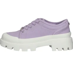 Sneaker & Turnschuhe*Steve Madden Mt Fuji Damen Sneaker Plateau-Turnschuhe Canvas SM11001840-04004-56P Lila