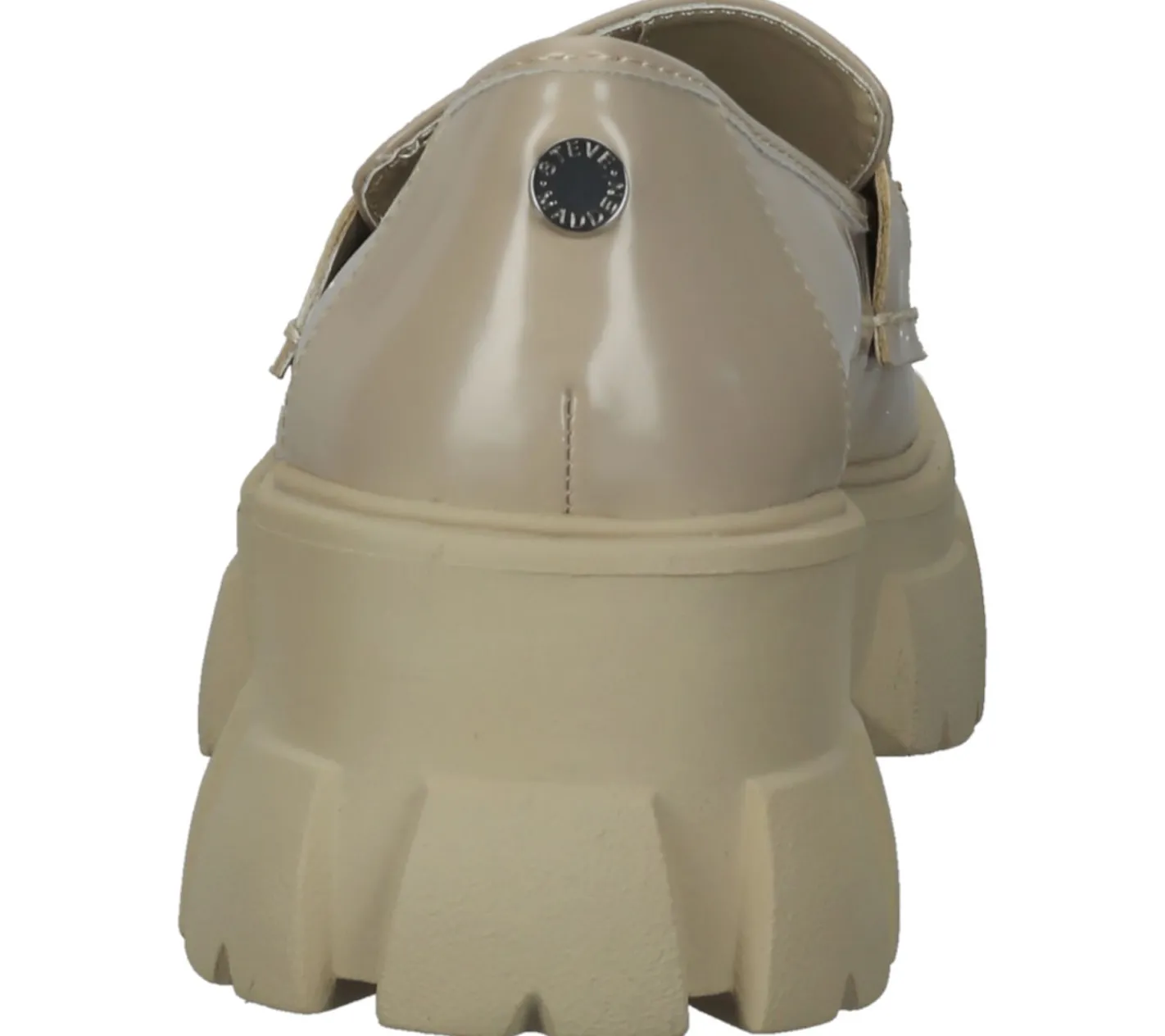 Ballerinas & Slipper|Halbschuhe & Pumps*Steve Madden Trifecta Plateau-Schuhe Retro Loafer Halbschuhe SM11001855-02002-166 Beige