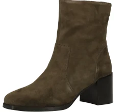 Boots & Stiefel*STEVEN NEW YORK Damen Echtleder Stiefelette mit Blockabsatz SNY11000058-03002-305 Grün