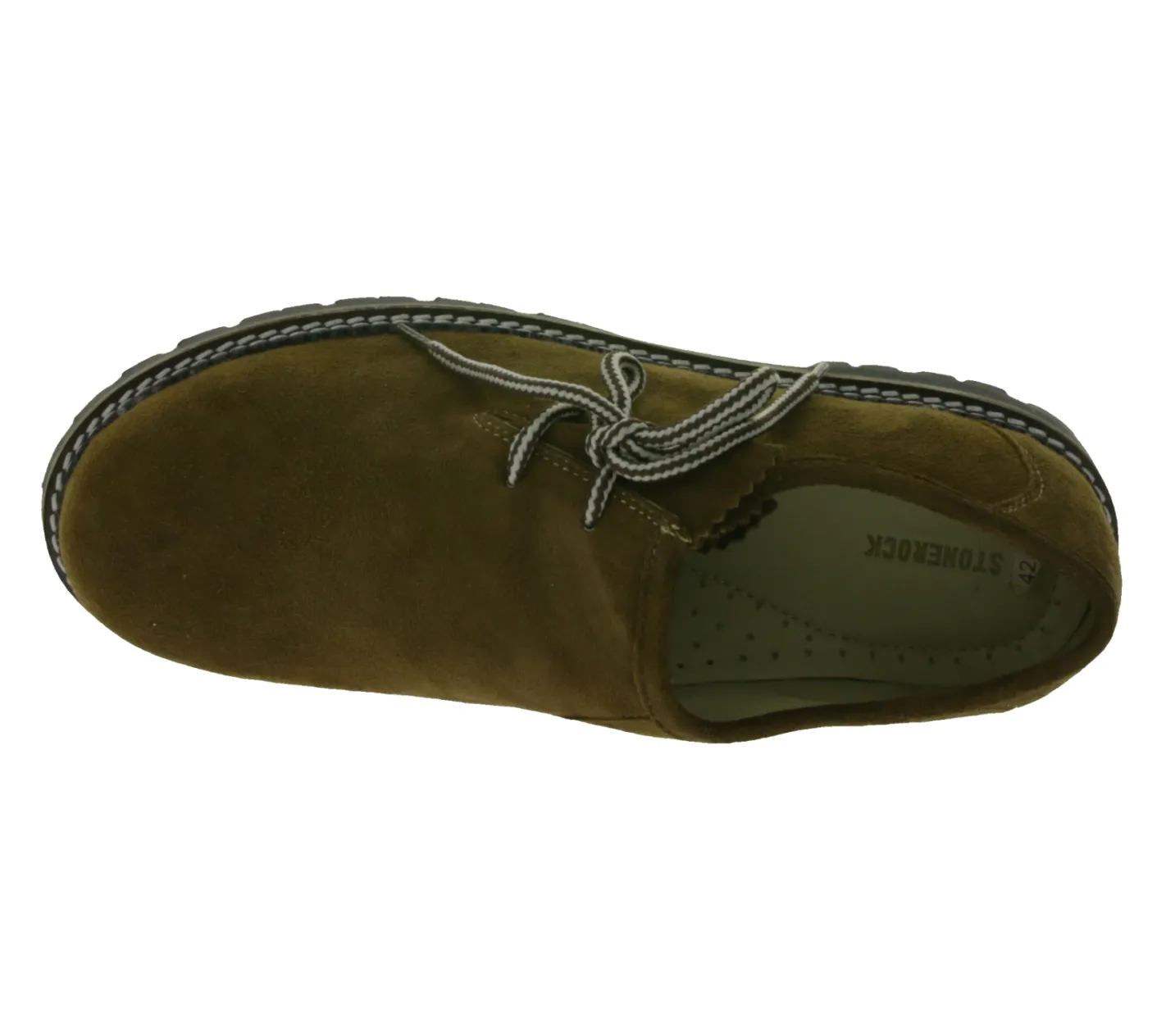 Schnürschuhe & Halbschuhe*STONEROCK Wildbock Uni Herren Trachten-Schuhe Echtleder-Schuhe Haferl-Schuhe Schnür-Schuhe 1001 Braun