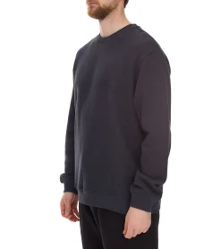 Pullover & Sweater*STONES Herren Basic-Pullover moderner Baumwoll-Sweater Sweatshirt Langarm-Shirt 400gsm Dunkel-Grau