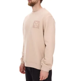 Pullover & Sweater*STONES Herren Basic-Pullover moderner Baumwoll-Sweater Sweatshirt Langarm-Shirt 400gsm in Dunkelgrau, Schwarz oder Beige