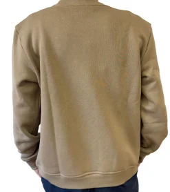 Pullover & Sweater*STONES Herren Pullover 400gsm Rundhals-Ausschnitt im Oversize Schnitt und aus Baumwolle Hell-Braun