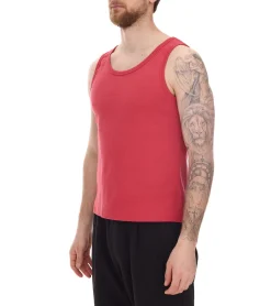 T-Shirts & Tank Tops*STONES Herren Tank Top modernes Baumwoll-Shirt Rundhals-Top farbenfrohes Achsel-Shirt Unterhemd Rot