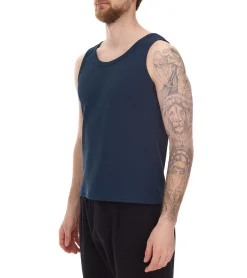 T-Shirts & Tank Tops*STONES Herren Tank Top modernes Shirt aus Baumwolle Rundhals-Top Muskel-Shirt Unterhemd Dunkelblau