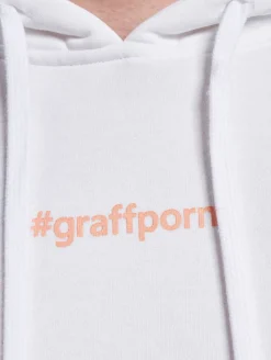 Pullover & Sweater*Stylewriting Graffporn Hoody Weiß/Apricot