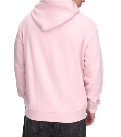 Pullover & Sweater*SUBLEVEL Herren Kapuzen-Pullover Baumwoll-Hoodie mit Eingriffstaschen Sweater H10014T21326A Rosa, Hellgrün oder Weiß