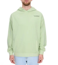 Pullover & Sweater*SUBLEVEL Herren Kapuzen-Pullover Baumwoll-Hoodie mit Eingriffstaschen Sweater H10014T21326A3 1220 Hellgrün