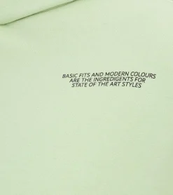 Pullover & Sweater*SUBLEVEL Herren Kapuzen-Pullover Baumwoll-Hoodie mit Eingriffstaschen Sweater H10014T21326A3 1220 Hellgrün