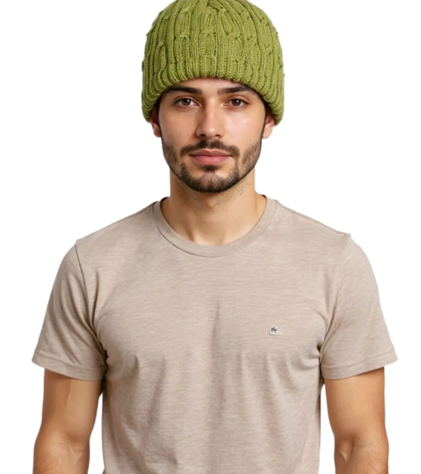 Caps & Mützen*BioworldMerch System of A Down Beanie kuschelige Frühlings-Mütze gemütlicher Strick-Beanie Olivgrün