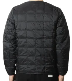 Jacken & Mäntel*TAION Herren Daunen-Jacke mit Knopfverschluss Stepp-Jacke stylische Outdoor-Jacke Schwarz