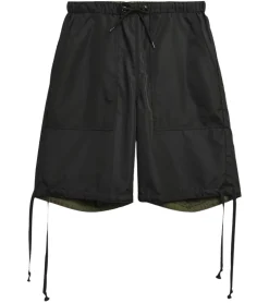 Shorts & Bermudas*TAION Herren Shorts wendbare Freizeit-Short mit Ripstop-Gewebe kurze Hose Schwarz/Olivgrün
