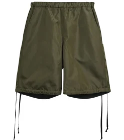 Shorts & Bermudas*TAION Herren Shorts wendbare Freizeit-Short mit Ripstop-Gewebe kurze Hose Schwarz/Olivgrün