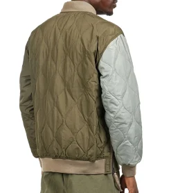 Jacken & Mäntel*TAION Military Ma-1 Herren 800 FLP Daunen-Jacke mit Pattentaschen Stepp-Jacke im Bomberjacken-Stil Multi-Grün