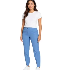 Hosen & Jeans*Tamaris Damen Stoff-Hose Business-Hose mit Dehnbund 73362250 Hellblau