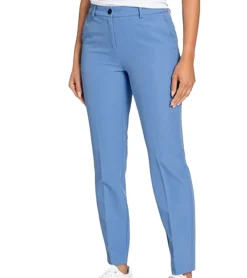 Hosen & Jeans*Tamaris Damen Stoff-Hose Business-Hose mit Dehnbund 73362250 Hellblau