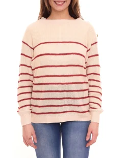 Sweater & Pullover*Tamaris Damen Strick-Pullover locker gewebter Rundhals-Sweater im Oversize-Stil 92878532 Beige