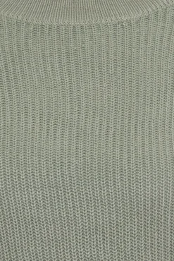 Sweater & Pullover*Tamaris Damen Strick-Pullover mit Zier-Knöpfen auf Schulter Rundhals-Sweater 74057903 Grün