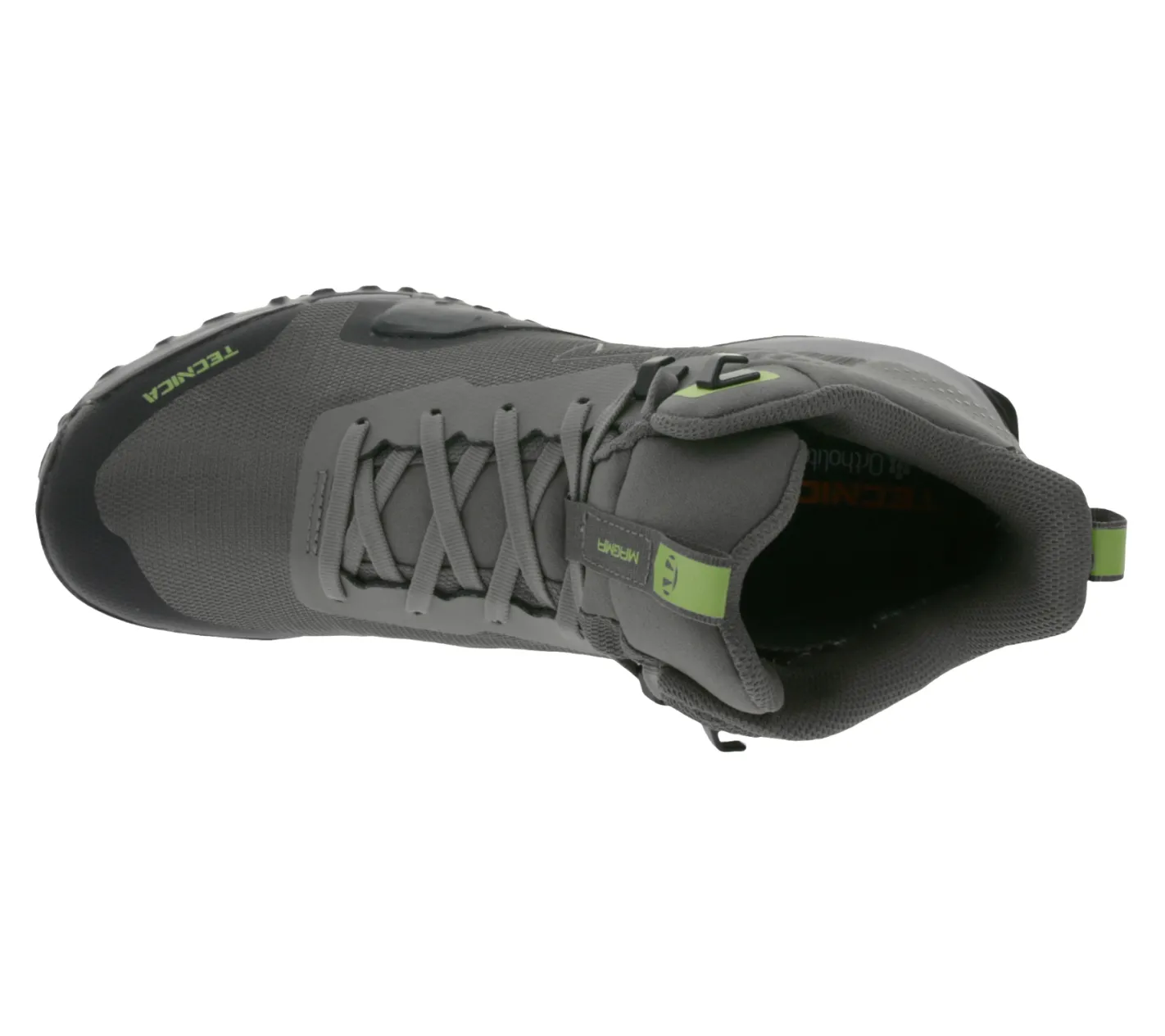 Trekkingschuhe & Wanderschuhe*TECNICA Magma 2.0 Mid Gore-Tex MS Herren Wander-Schuhe Trekking-Boots mit Vibram Megagrip-Sohle und Litebase OX-Shield Hiking-Schuhe 11251400 005 Grau-Grün/Schwarz