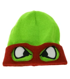 Caps & Mützen*BioworldMerch Teenage Mutant Ninja Turtles Beanie im Raphael-Gesichtsdesign Strick-Beanie Fan-Artikel KC07QOTMT Grün