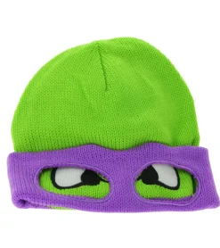 Caps & Mützen*BioworldMerch Teenage Mutant Ninja Turtles Beanie im Donnie-Gesichtsdesign Strick-Beanie Fan-Artikel KC07QQTMT Grün