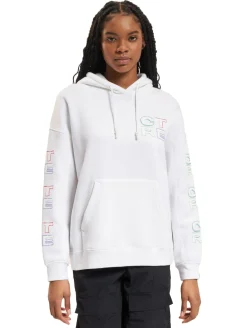 Sweater & Pullover*The Couture Club  Oversize-Kapuzenpullover mit bunten Grafiken, Offwhite