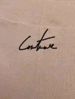 Shorts & Bermudas*The Couture Club Radlerhose mit Grafiketikett und Detail in Beige