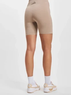 Shorts & Bermudas*The Couture Club Radlerhose mit Grafiketikett und Detail in Beige