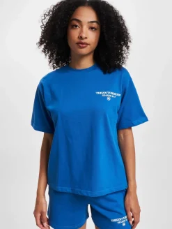 Tops & T-Shirts*The Couture Club Season Logo Entspanntes Baumwoll-T-Shirt Blau