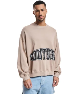 Pullover & Sweater*The Couture Club Sweatshirt mit Rundhalsausschnitt und Puff-Print in Beige