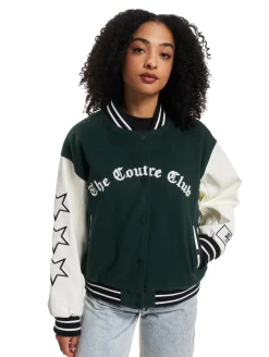 Mäntel & Jacken*The Couture Club Teddybär Collegejacke Grün