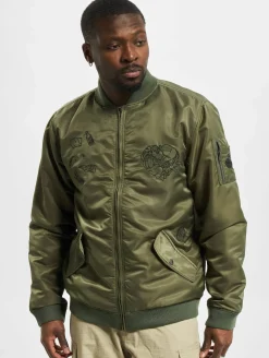 Jacken & Mäntel*The Hundreds Waves Bomberjacke Grün