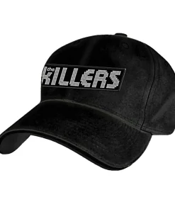 Caps & Mützen*Bio-Domes Headgear The Killers Unisex Trucker-Cap Rockband mit Logo-Stickerei Base-Cap Baumwoll-Cap Schwarz/Weiß