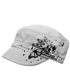 Caps & Mützen*BioworldMerch The Red Jumpsuit Apparatus Unisex Baumwoll-Cap im millitärischen Schnitt mit leicht gebogenen Schnitt FC110856RJA Weiß