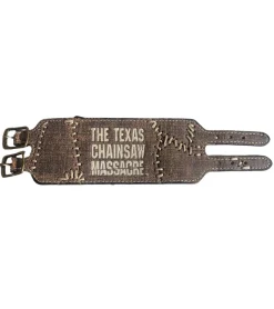 Schmuck*BioworldMerch The Texas Chainsaw Massacre Armband mit Schriftzug Fan-Artikel Arm-Schmuck WB104750TCM3 Braun