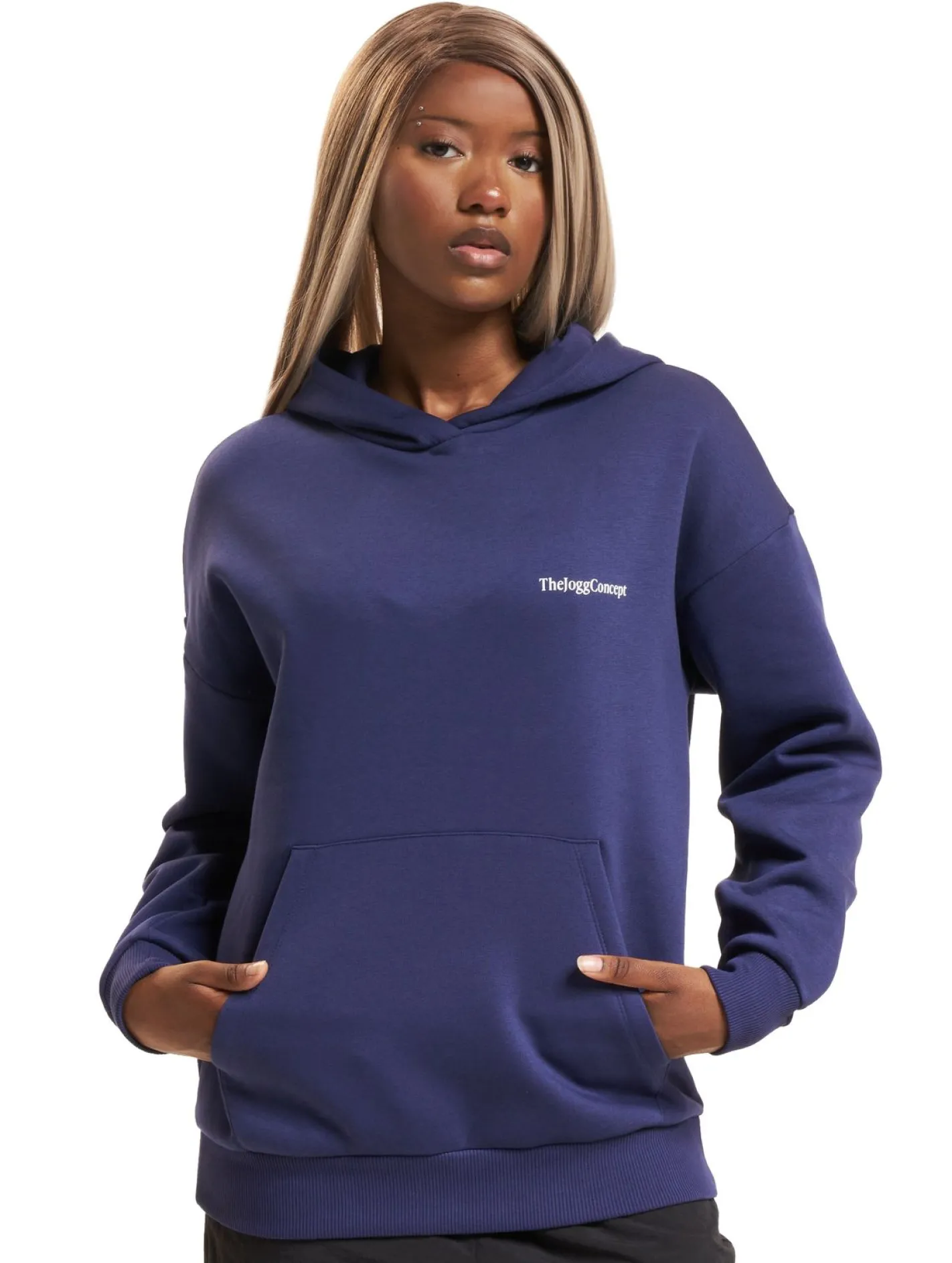 Sweater & Pullover*TheJoggConcept Sage Hoodies mittelalterlich blau
