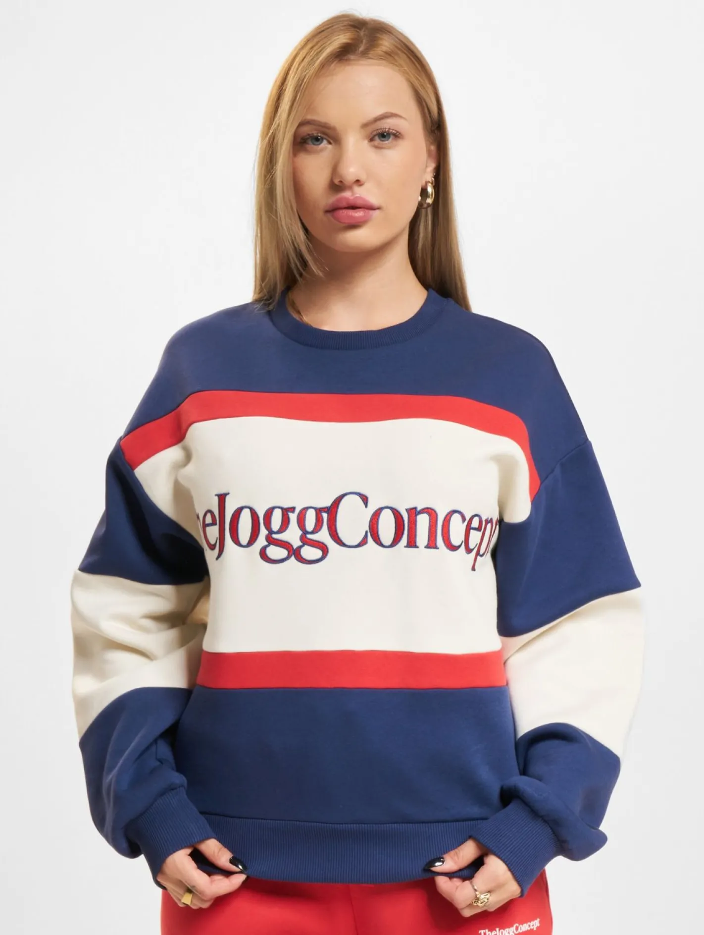 Sweater & Pullover*TheJoggConcept Sage Logo Pullover mittelalterlich blau mix