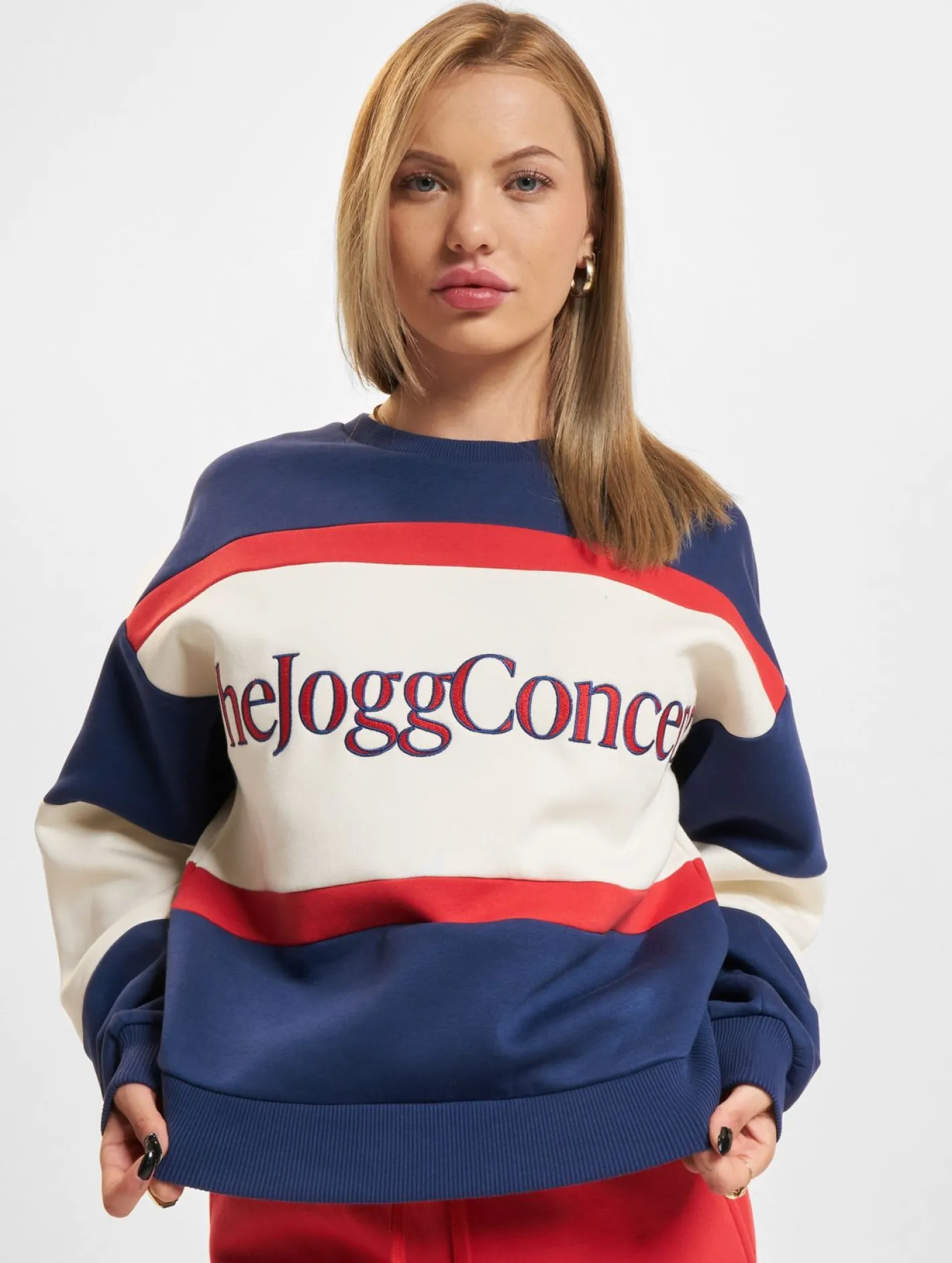 Sweater & Pullover*TheJoggConcept Sage Logo Pullover mittelalterlich blau mix