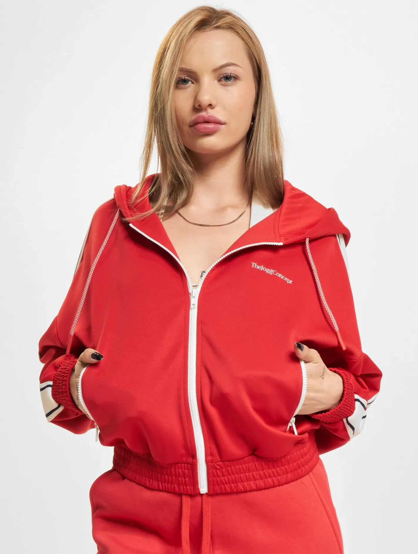 Sweater & Pullover*TheJoggConcept Sima Cardigan Hoodies racing rot