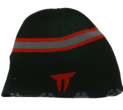 Caps & Mützen*BioworldMerch THROWDOWN Unisex Metal-Band Beanie Baumwoll-Mütze im klassischen Schnitt KC122367TDW Schwarz/Rot/Grau